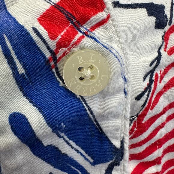 Lauren Ralph Lauren sailboat cotton short sleeve top/shorts pajama set Medium - Picture 12 of 15